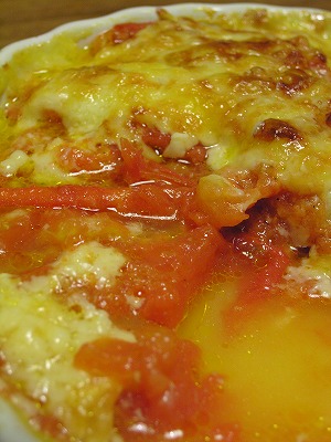 トマトのチーズグラタン