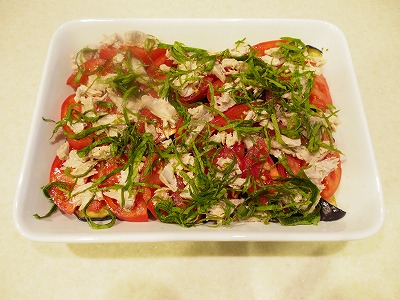 夏野菜とツナのオーブン焼き
